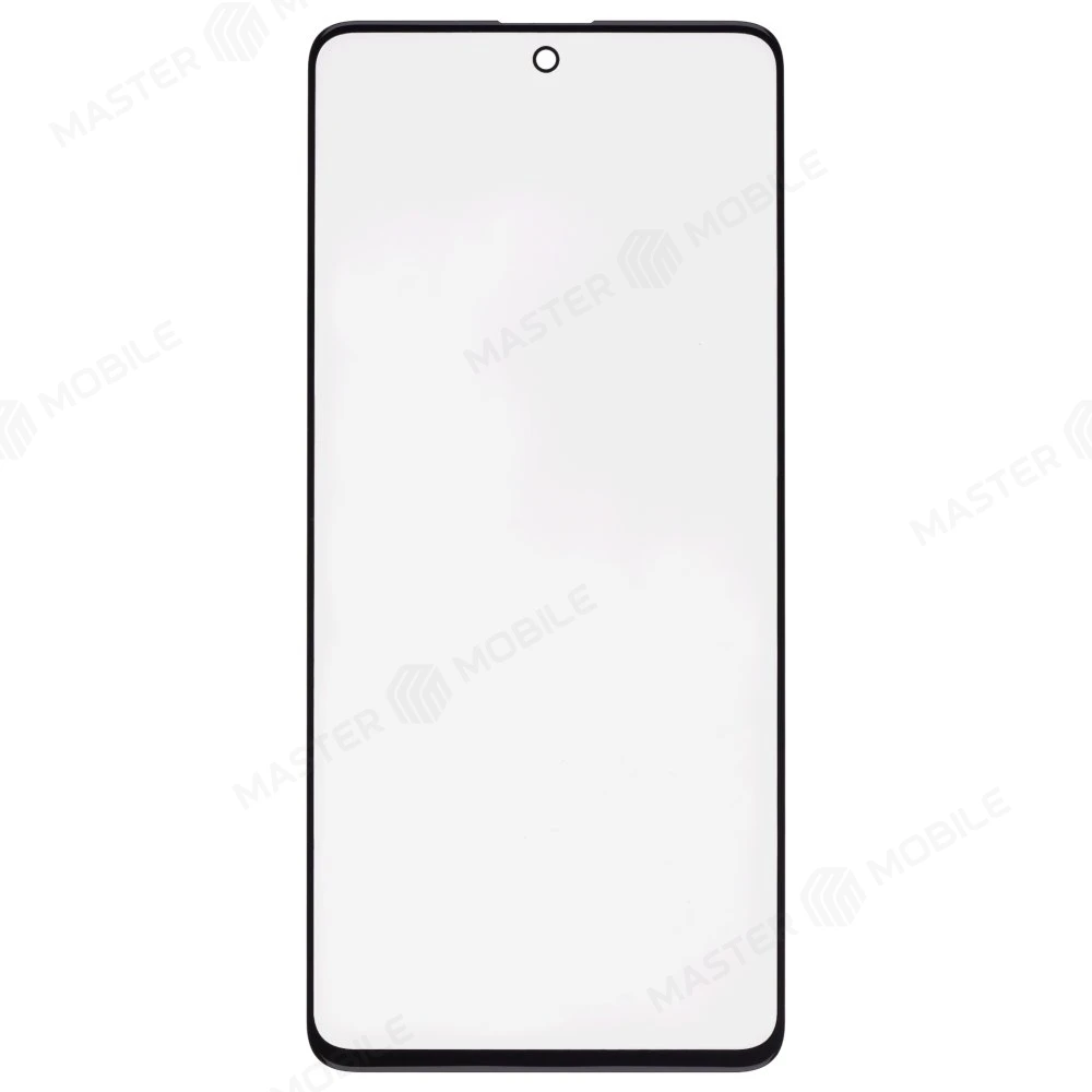Стекло модуля для Samsung A515 Galaxy A51 / M317 Galaxy M31s + OCA (черный) (Premium)