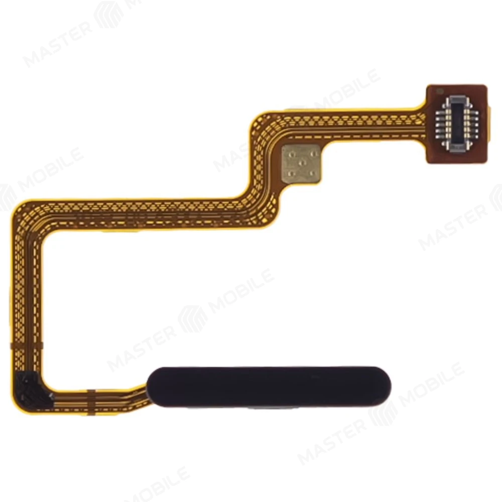 Шлейф для Xiaomi Poco F4 (22021211RG) с комп. + сканер отпечатка пальца (на кнопку включения) (черный) фото №1