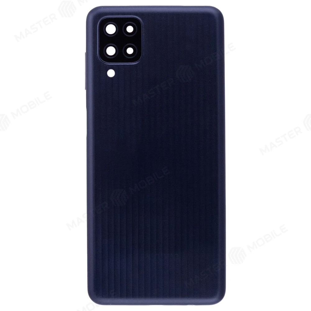 Задняя крышка для Samsung M127 Galaxy M12 (черный) (в сборе со стеклом камеры)
