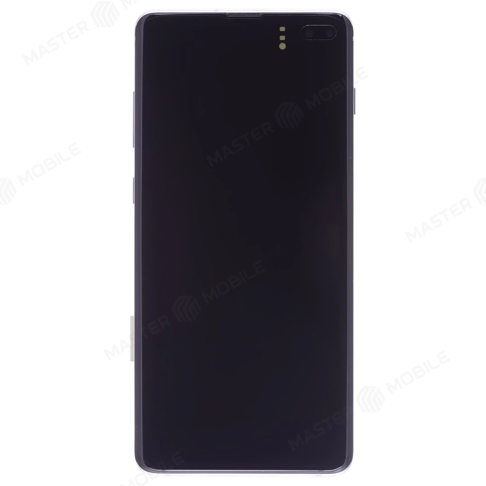 Дисплей для Samsung G975 Galaxy S10+ + тачскрин (серебристый) (в рамке) (ORIG100)
