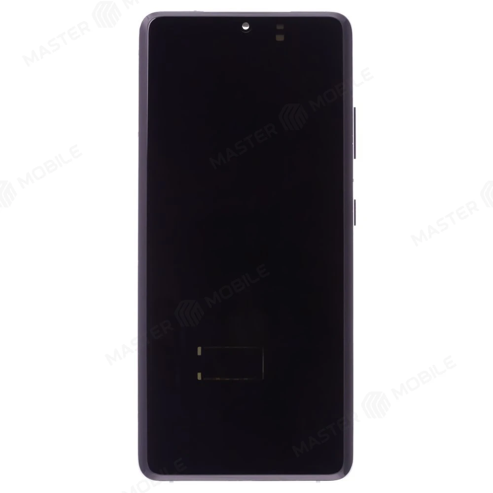 Дисплей для Samsung G998 Galaxy S21 Ultra + тачскрин (серебристый) (в рамке) (OLED) (Small Size)