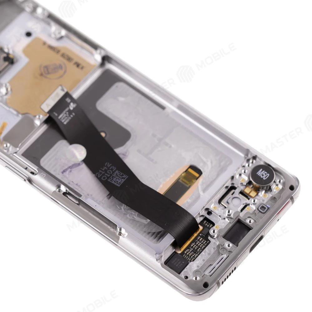 Дисплей для Samsung G981 Galaxy S20 5G + тачскрин (серебристый) (в рамке) (ORIG100) (возможен дефект ЛКП) фото №4