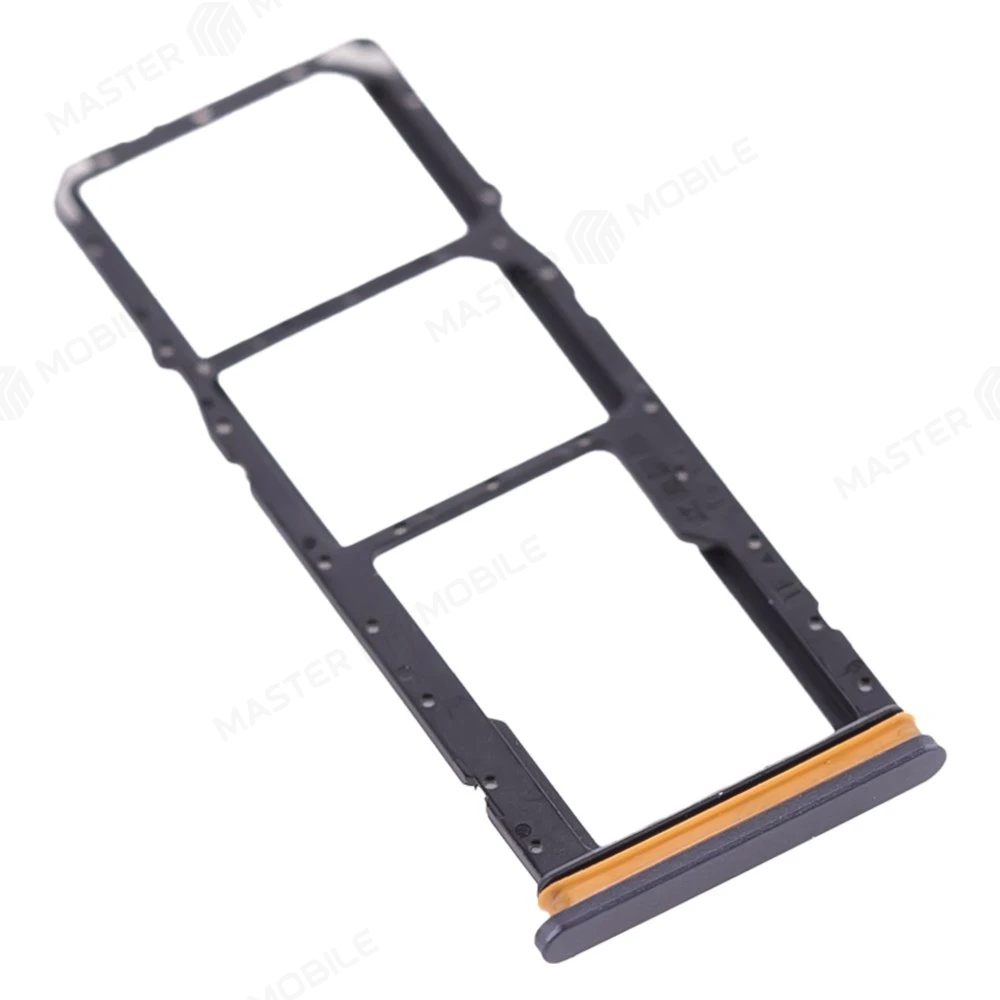 Держатель сим-карты для Realme 10 4G (RMX3630) (черный) фото №3