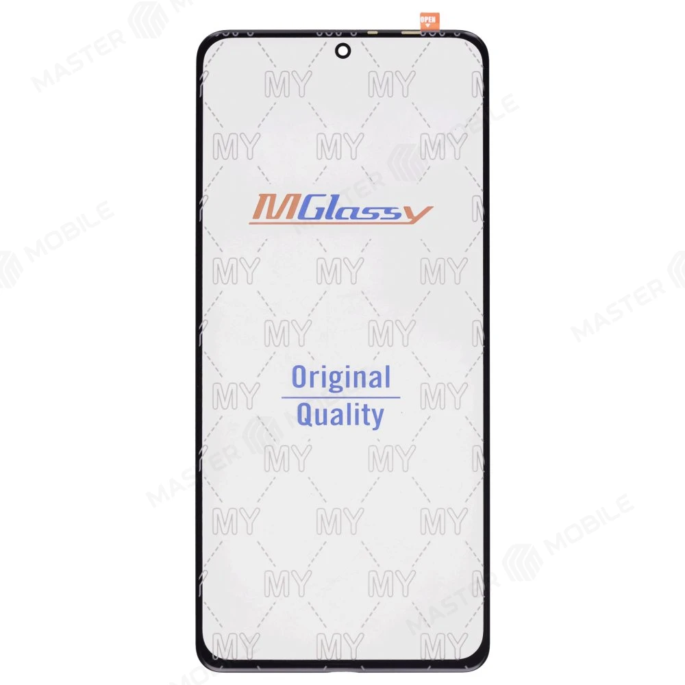 Стекло модуля для Xiaomi Poco F3 (M2012K11AG) / Poco F4 (22021211RG) / Mi 11i (M2012K11G) / Mi 11X Pro (M2012K11I) + OCA (черный) (Musttby)