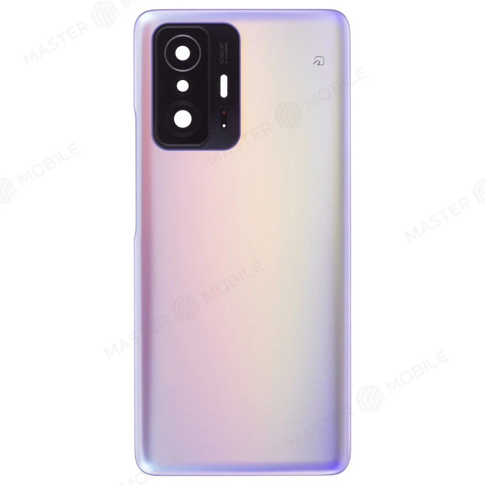 Задняя крышка для Xiaomi 11T (21081111RG) (голубой) (в сборе со стеклом камеры) (ORIG100) фото №1
