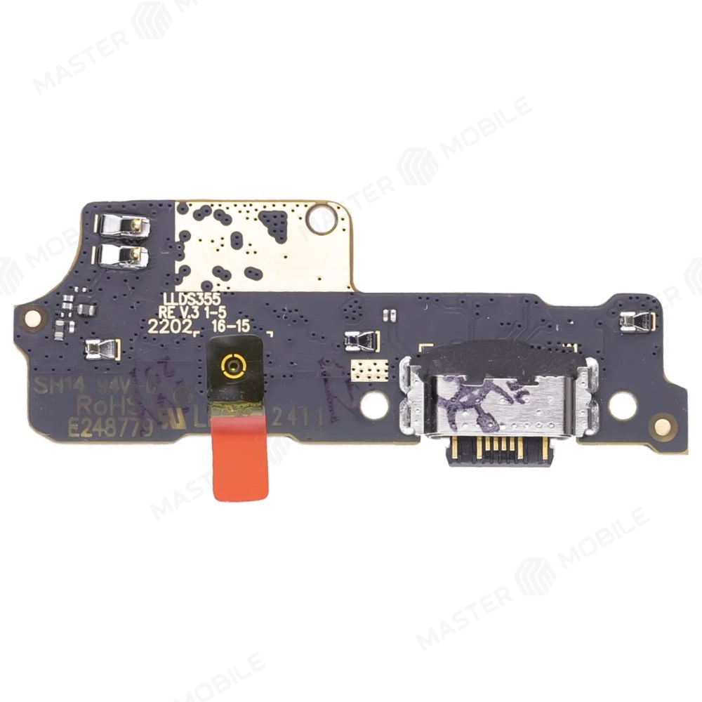 Нижняя плата для Xiaomi Poco C40 (220333QPG) / Redmi 10C (220333QNY) с комп. + разъем зарядки + микрофон (ORIG100)  фото №2