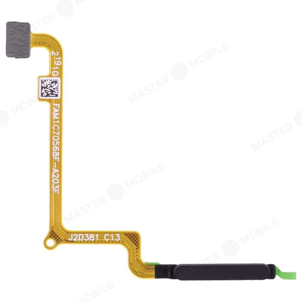 Шлейф для Xiaomi Redmi 13C 4G (23108RN04Y) с комп. + сканер отпечатка пальца (черный) фото №1