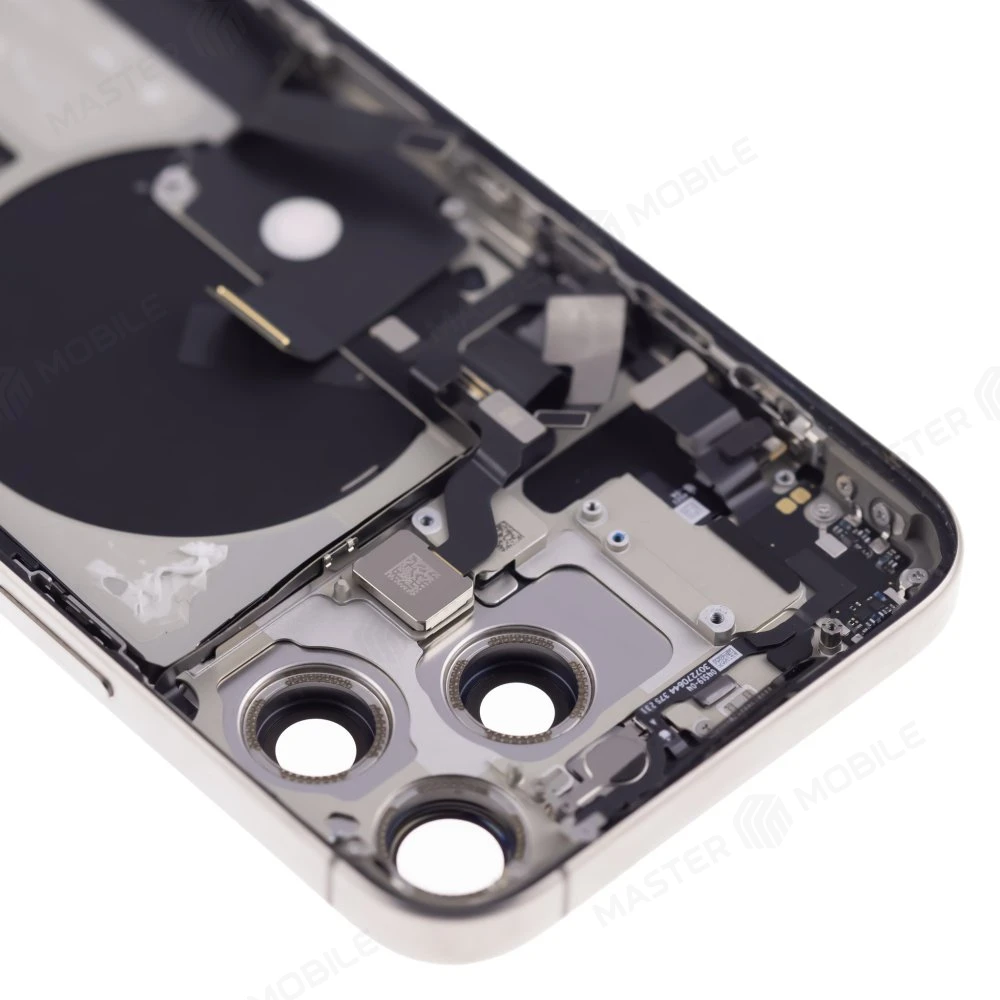 Корпус для Apple iPhone 15 Pro Max (титановый) (в сборе) (с разбора) (ORIG100) (возможен дефект ЛКП) фото №3