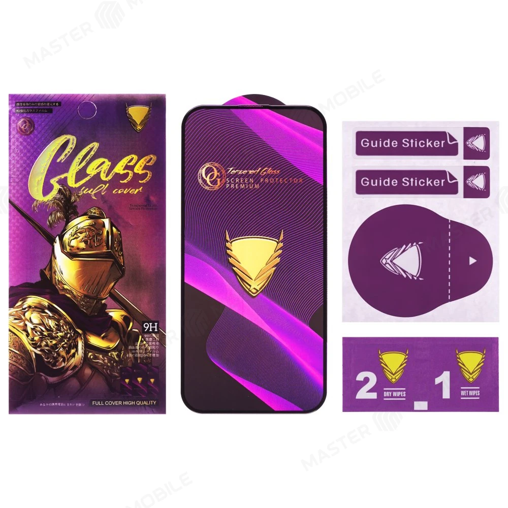 Защитное стекло OG Glass (3 в 1) для Infinix Note 30i (X6716) (черный) фото №2