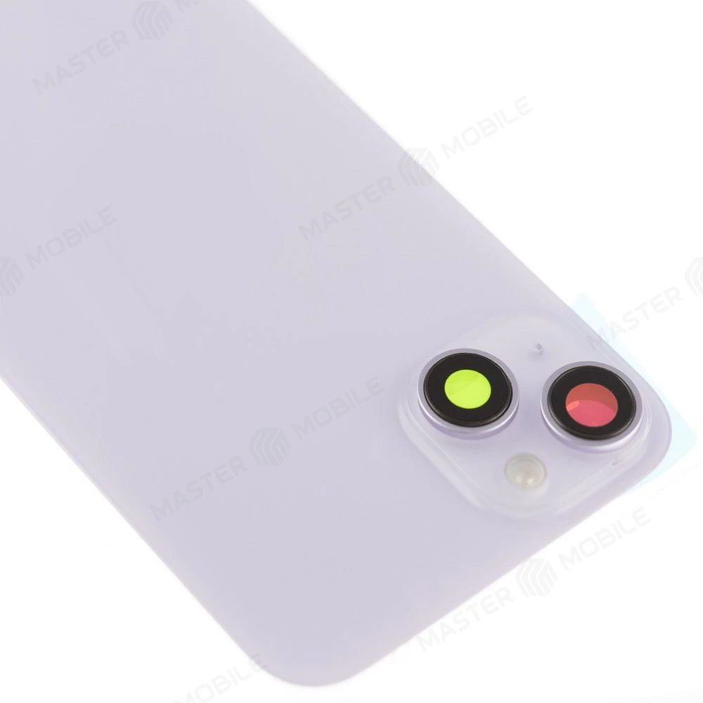 Задняя крышка для Apple iPhone 14 Plus (фиолетовый) (в сборе со стеклом камеры и шлейфом) (Premium)  фото №3