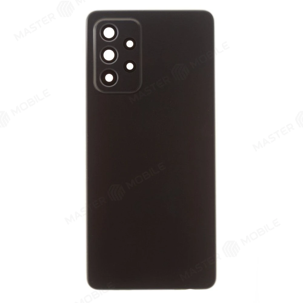 Задняя крышка для Samsung A525 Galaxy A52 / A526 Galaxy A52 5G / A528 Galaxy A52s (черный) (в сборе со стеклом камеры) (ORIG100) фото №1