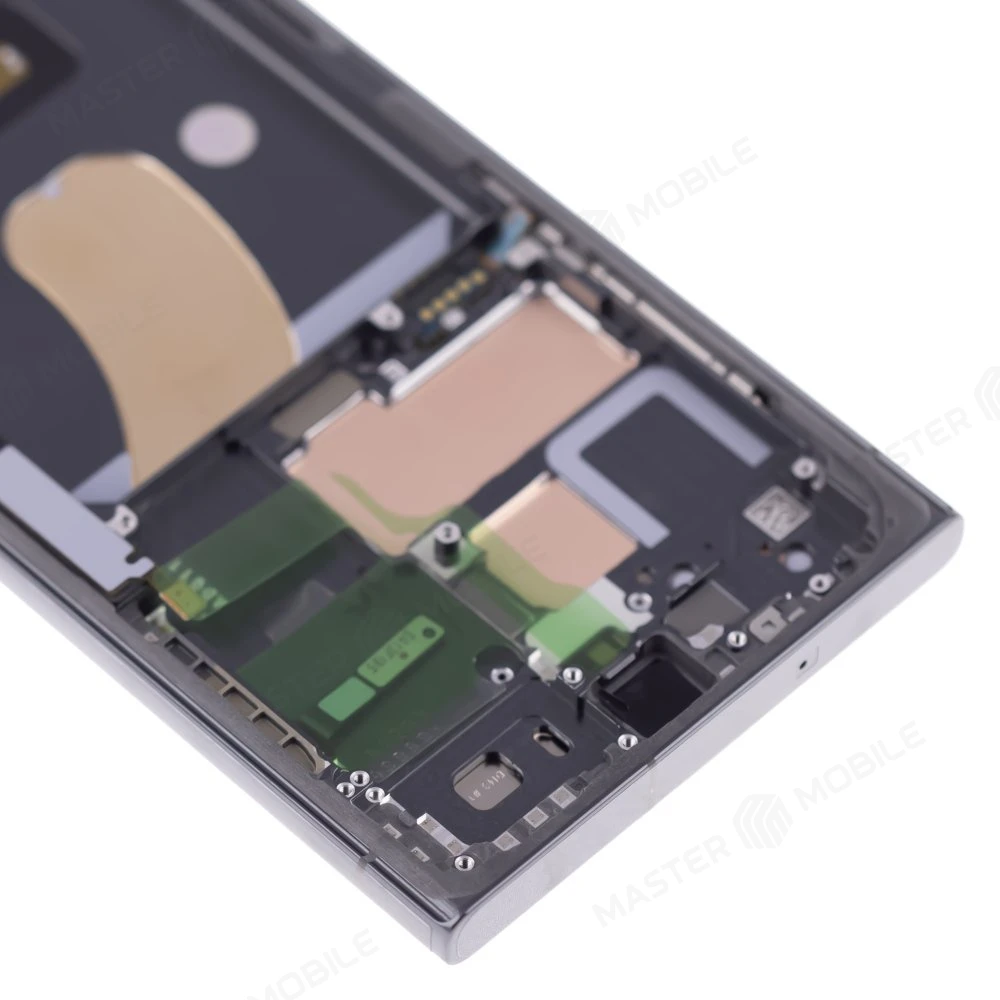 Дисплей для Samsung S918 Galaxy S23 Ultra + тачскрин (зеленый) (в рамке) (ORIG100) (возможен дефект ЛКП) фото №3