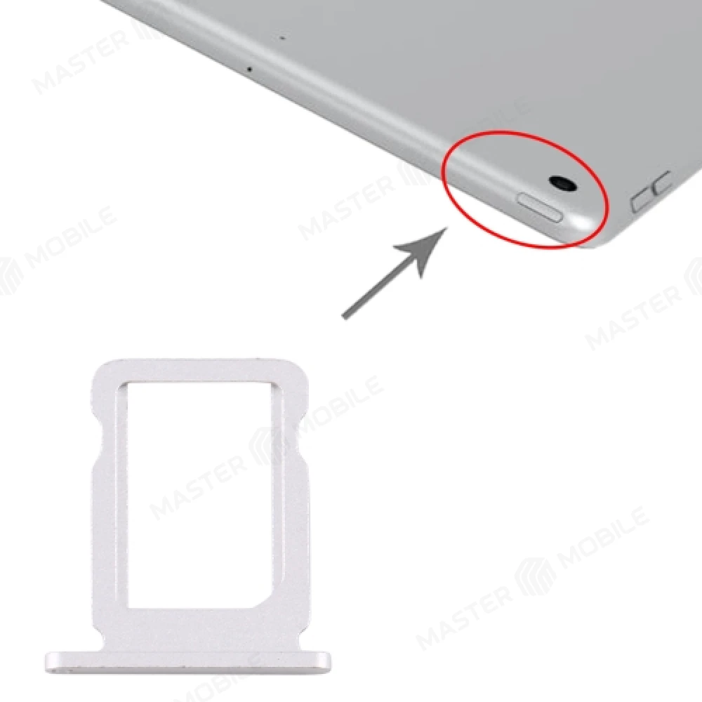 Держатель сим-карты для Apple iPad Pro 12.9 (2018) (A1876/A1895/A1983/A2014) / iPad Pro 11.0 (2018) (A1934/A1980/A2013) (серебристый)