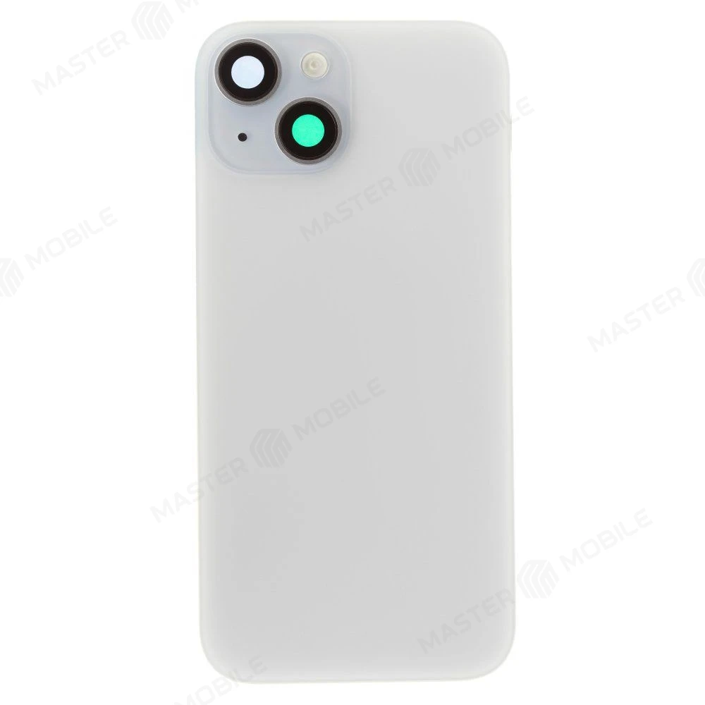 Задняя крышка для Apple iPhone 15 (голубой) (в сборе со стеклом камеры и шлейфом) (Premium)  фото №1