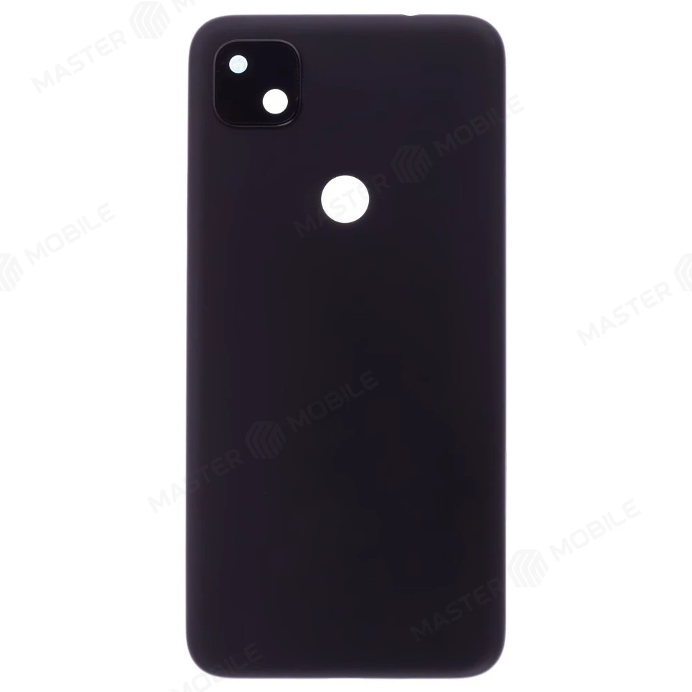 Задняя крышка для Google Pixel 4A (G025J/GA02099/G025N) (черный) (в сборе со стеклом камеры)