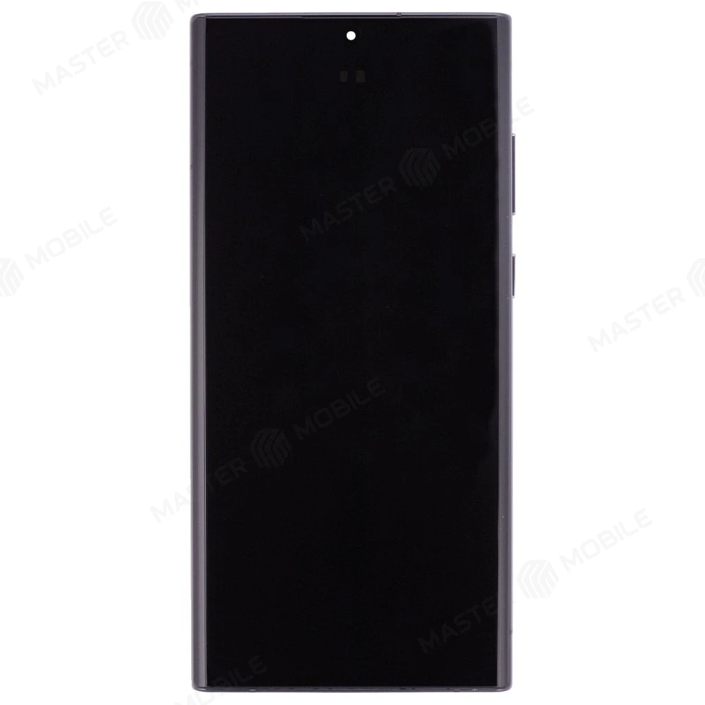 Дисплей для Samsung S908 Galaxy S22 Ultra + тачскрин (черный) (в рамке) (OLED)