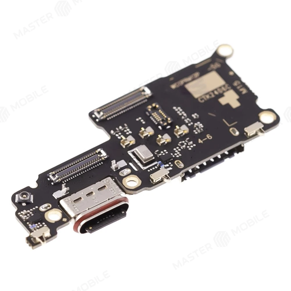 Нижняя плата для Realme 12 Pro (RMX3842) / 12 Pro+ (RMX3840) с комп. + разъем зарядки + микрофон + разъем SIM фото №3