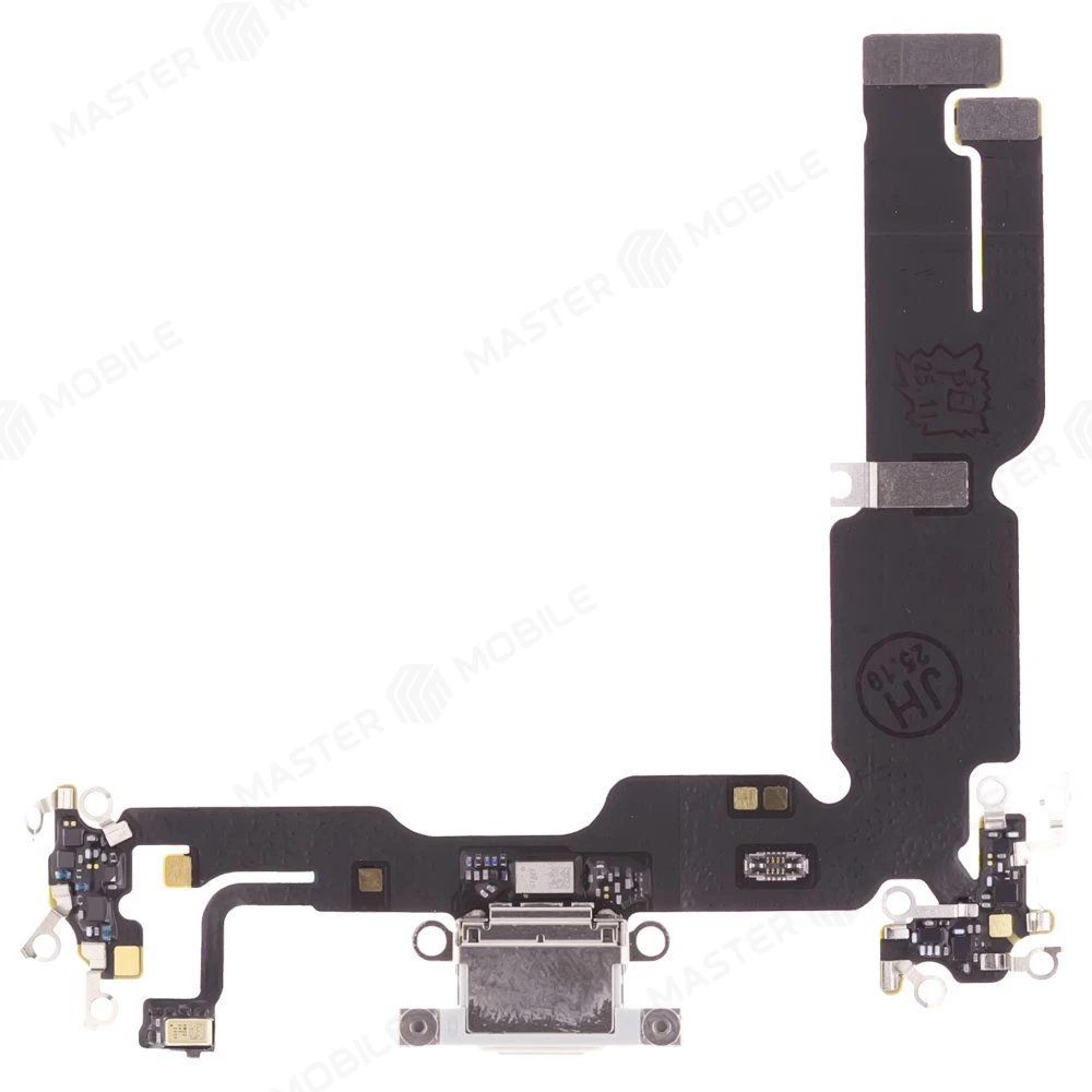 Шлейф для Apple iPhone 15 Plus с комп. + разъем зарядки + микрофон (голубой) (ORIG100) фото №1