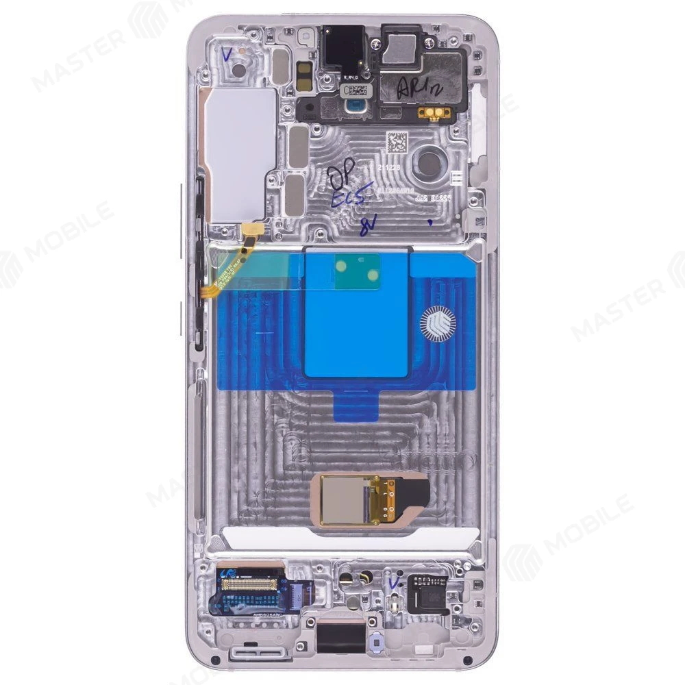 Дисплей для Samsung S901 Galaxy S22 + тачскрин (серебристый) (в рамке) (ORIG100) (SP) фото №2