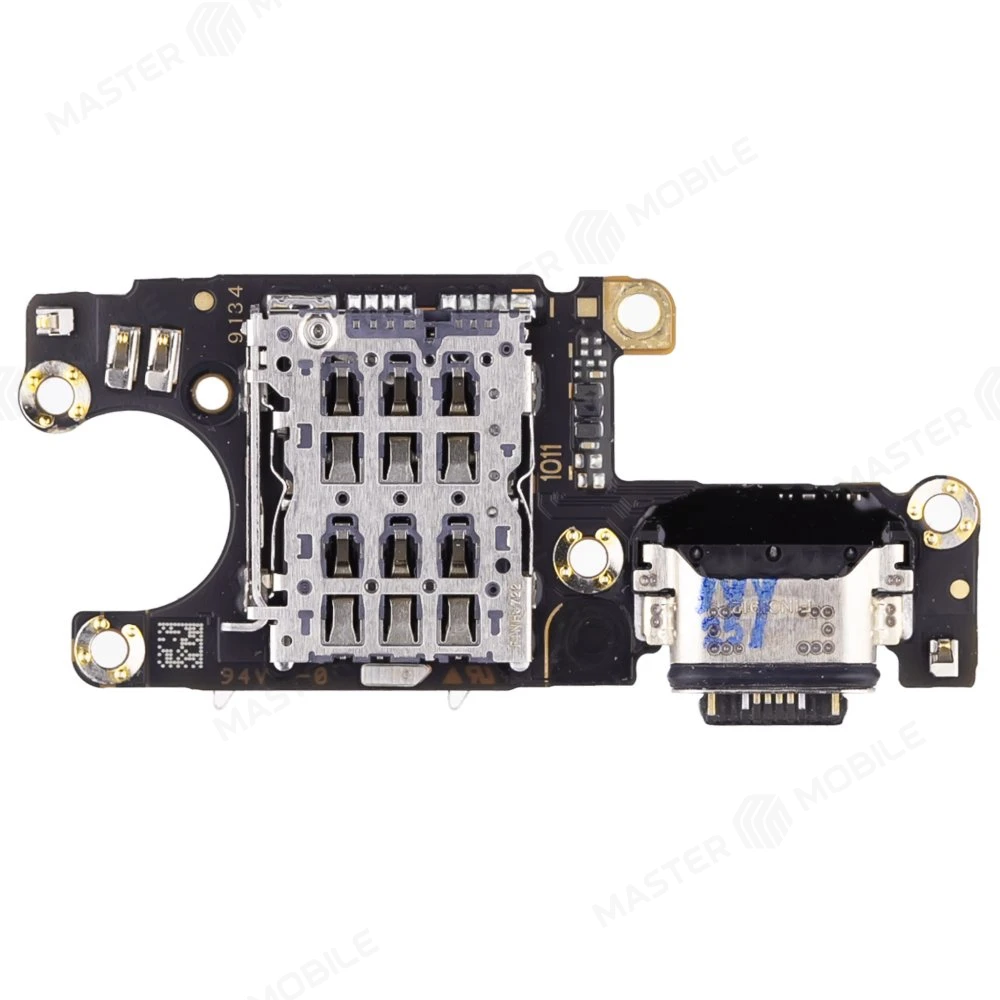 Нижняя плата для Vivo V23 5G (V2130) с комп. + разъем зарядки + микрофон + разъем SIM (ORIG100)  фото №2