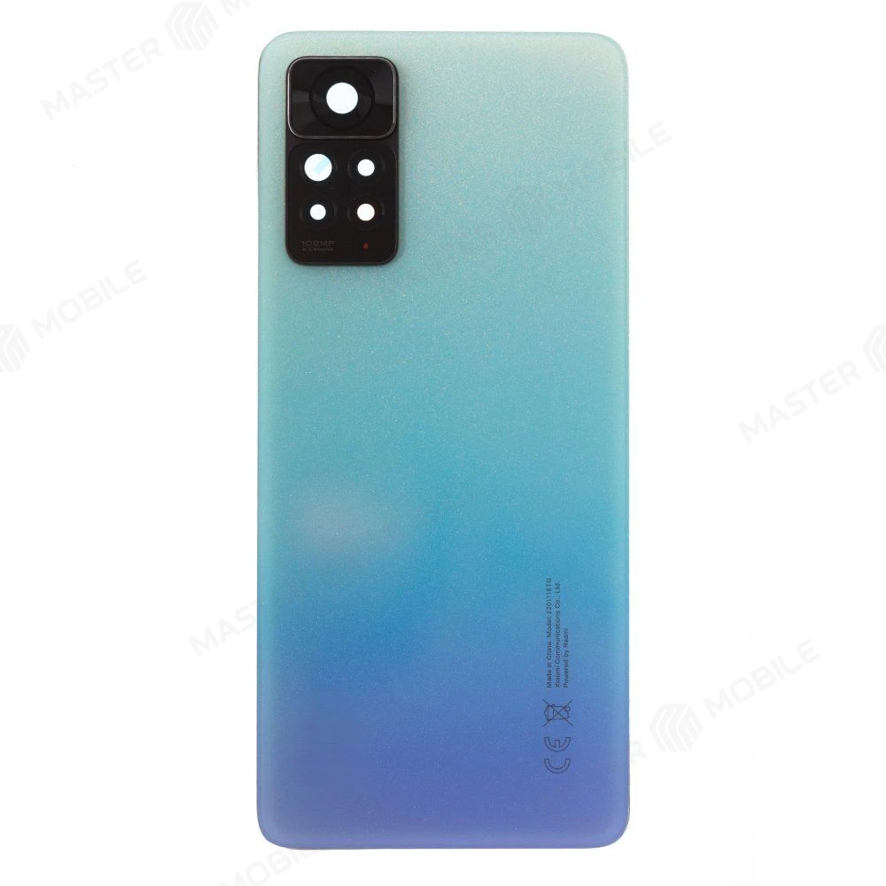 Задняя крышка для Xiaomi Redmi Note 11 Pro 4G (2201116TG) (голубой) (в сборе со стеклом камеры) (ORIG100)  фото №1