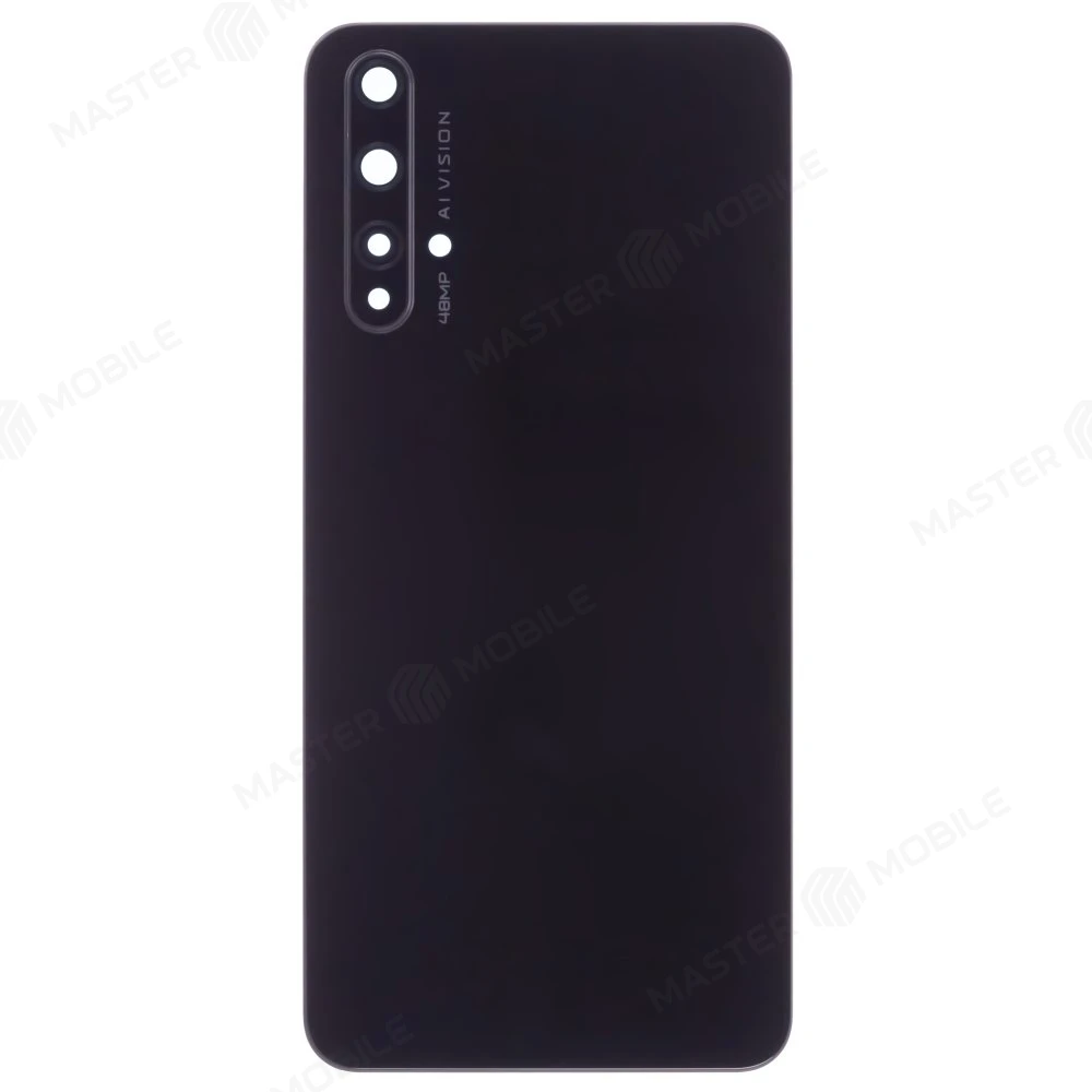 Задняя крышка для Huawei Honor 20 (YAL-L21) (черный) (в сборе со стеклом камеры)