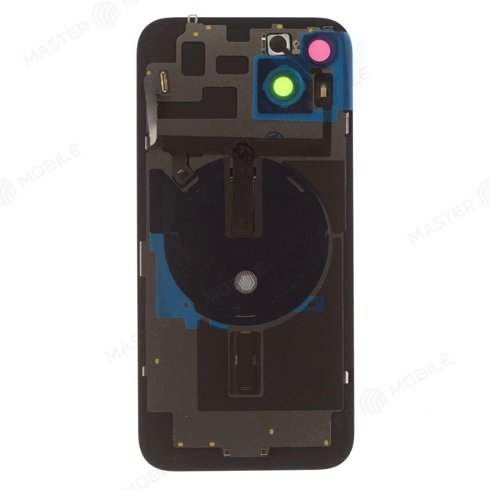 Задняя крышка для Apple iPhone 14 Plus (черный) (в сборе со стеклом камеры и шлейфом) (Premium)  фото №2