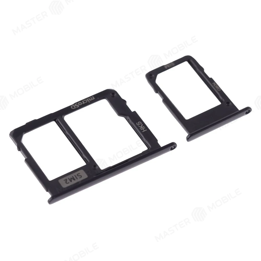 Держатель сим-карты для Samsung J330 Galaxy J3 (2017) / J530 Galaxy J5 (2017) / J730 Galaxy J7 (2017) (черный) фото №3