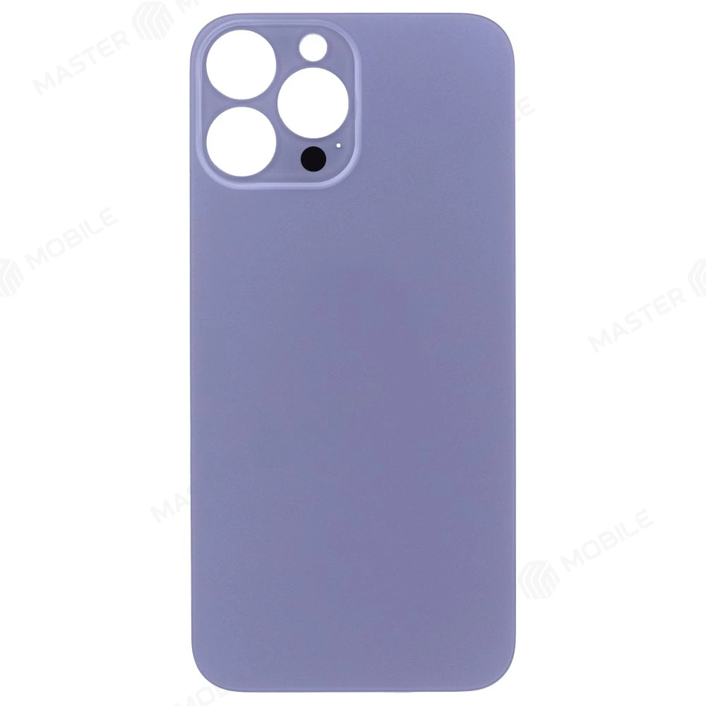 Задняя крышка для Apple iPhone 13 Pro Max (голубой) (с широким отверстием) (Premium)