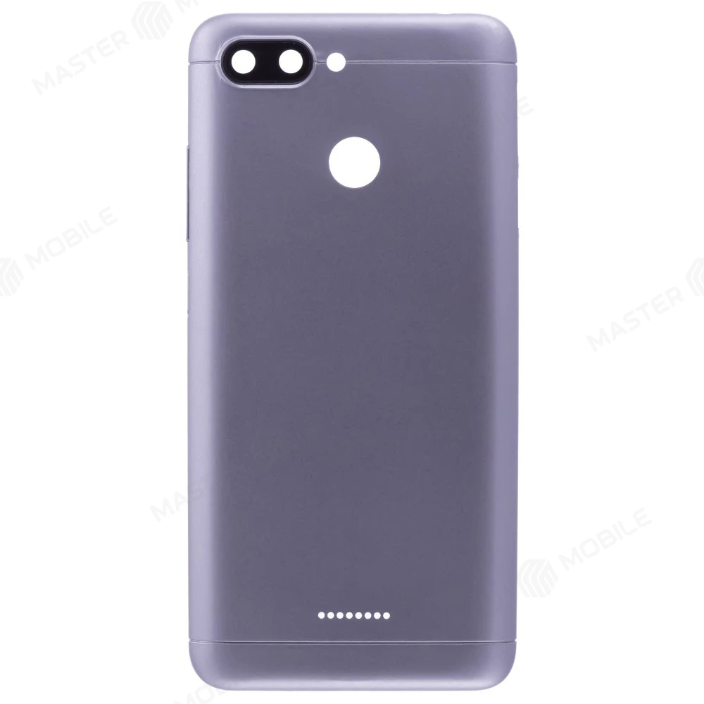 Задняя крышка для Xiaomi Redmi 6 (M1804C3DG) (Global Version / 2 SIM) (серый) (в сборе со стеклом камеры)