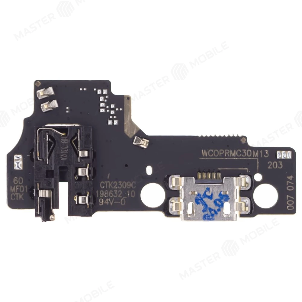 Нижняя плата для Realme C30 (RMX3581) / C30S (RMX3690) / C33 (RMX3624) / Narzo 50i Prime с комп. + разъем зарядки + микрофон  фото №2