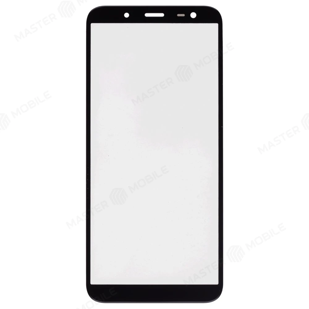 Стекло модуля для Samsung J600 Galaxy J6 (2018) + OCA (черный) фото №1