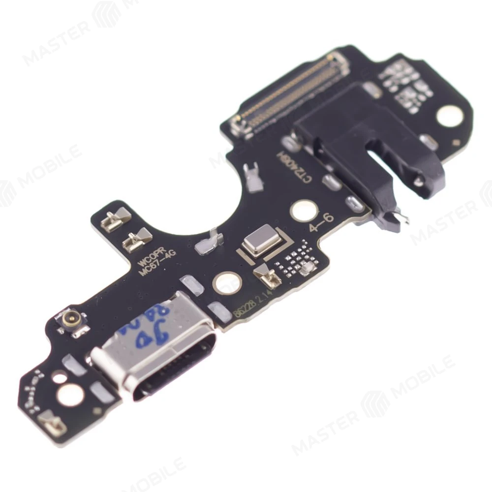 Нижняя плата для Realme C67 4G (RMX3890) с комп. + разъем зарядки + микрофон фото №3