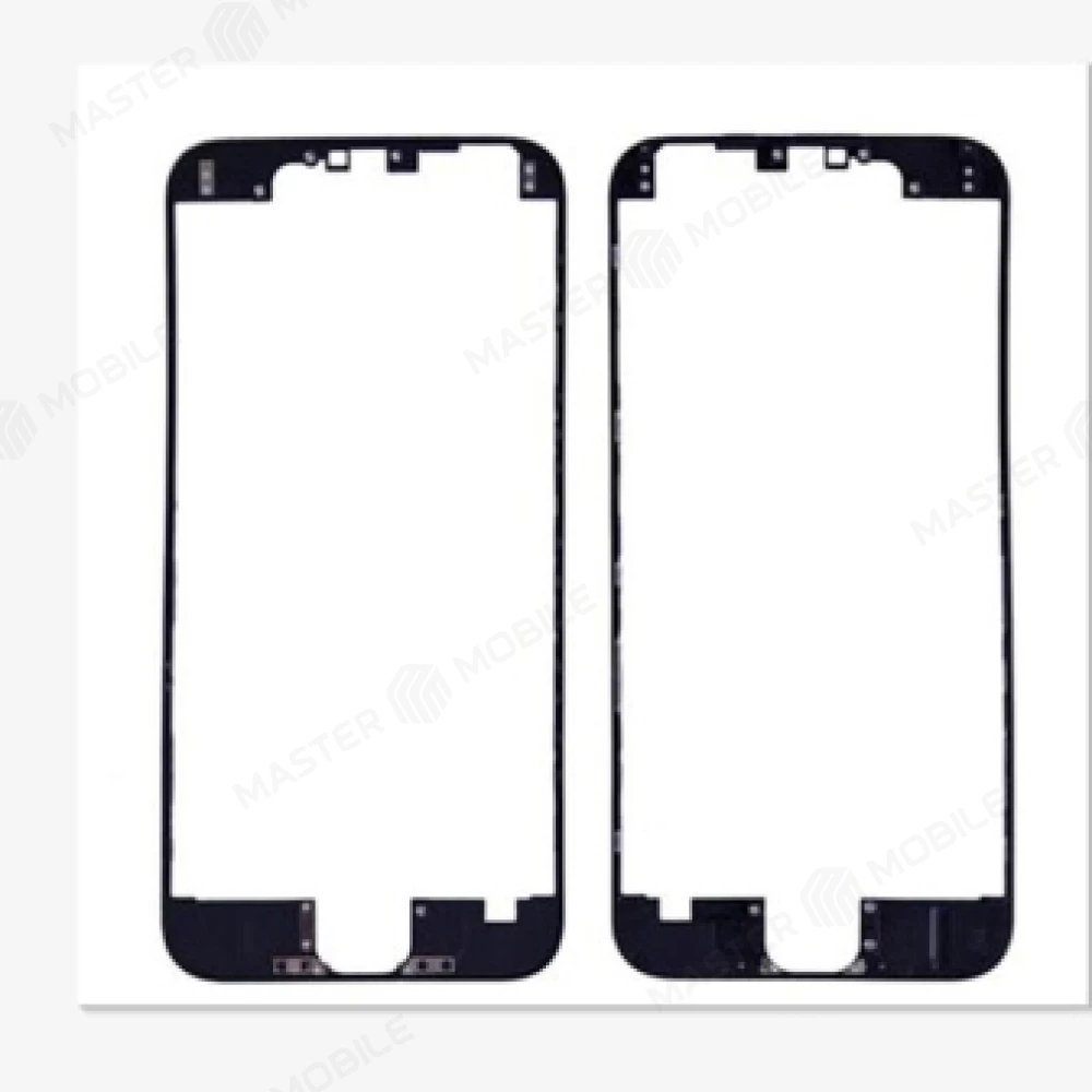 Стекло модуля для Apple iPhone 6 (черный) (в рамке) 