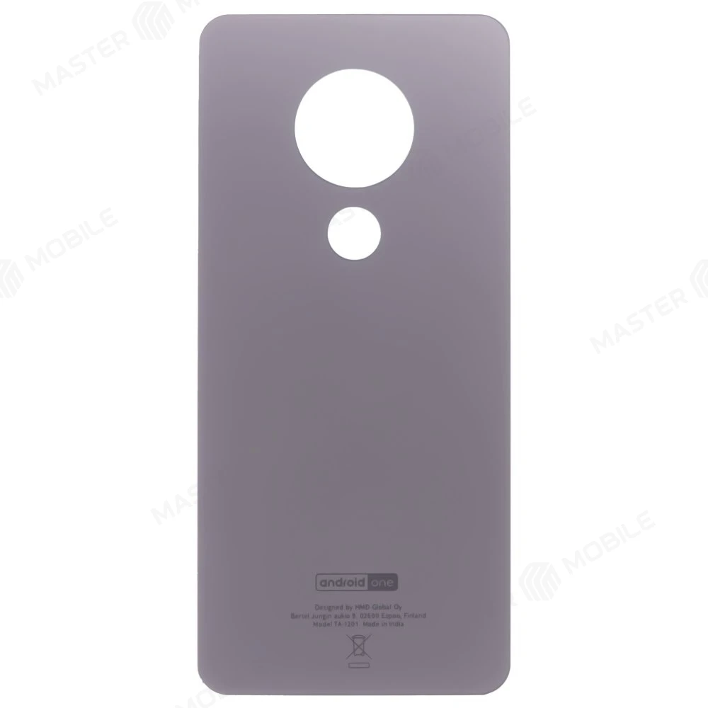 Задняя крышка для Nokia 7.2 (TA-1196) / 6.2 (TA-1198) (серебристый)