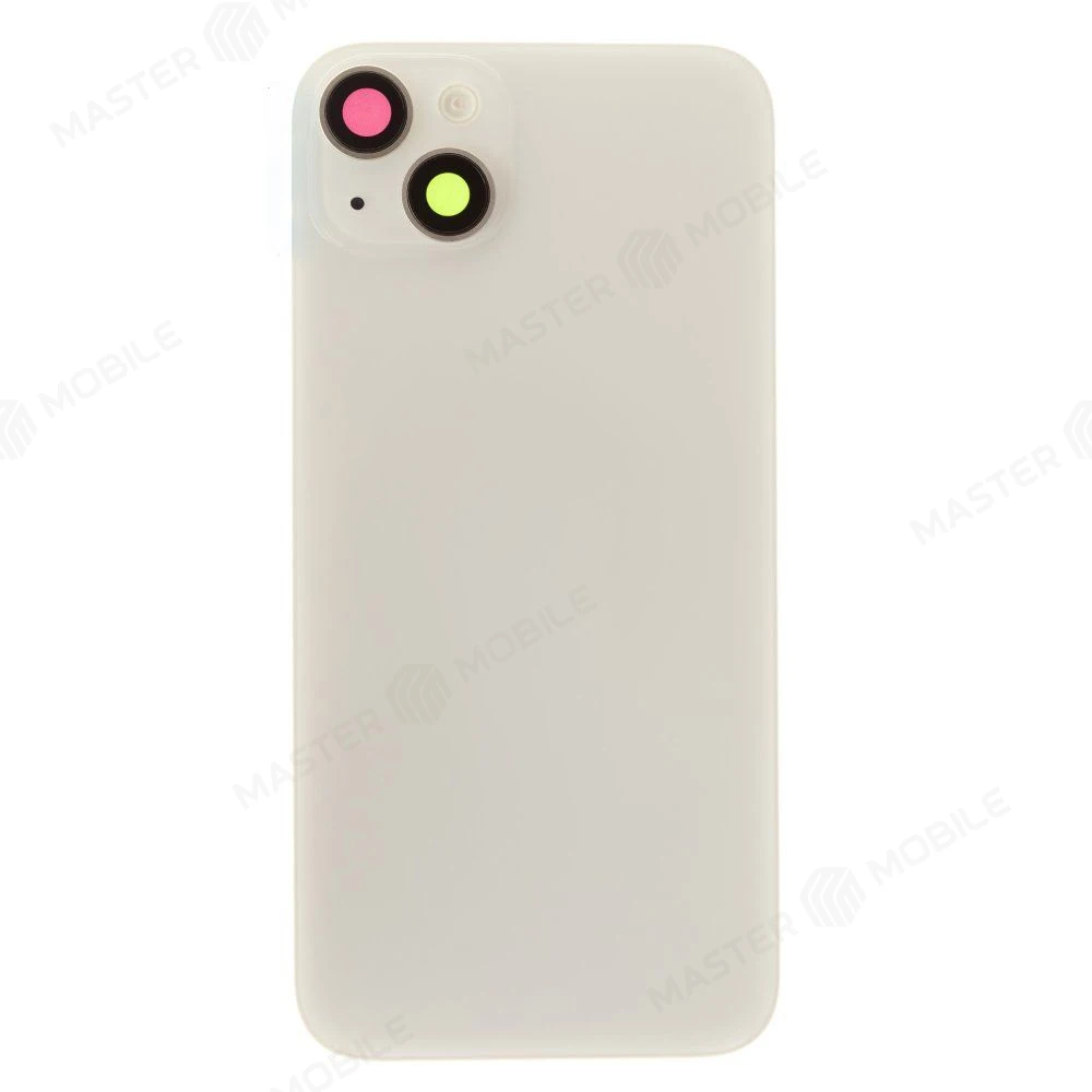 Задняя крышка для Apple iPhone 14 Plus (белый) (в сборе со стеклом камеры и шлейфом) (Premium)  фото №1