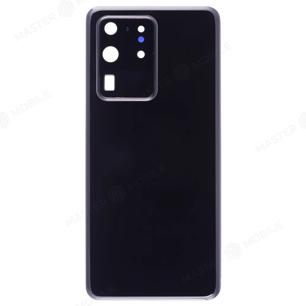 Задняя крышка для Samsung G988 Galaxy S20 Ultra (черный) (в сборе со стеклом камеры)