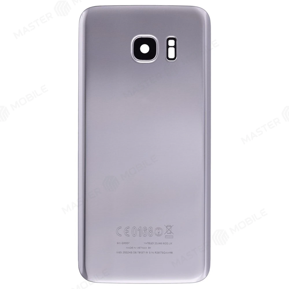 Задняя крышка для Samsung G935 Galaxy S7 Edge (серебристый) (в сборе со стеклом камеры)