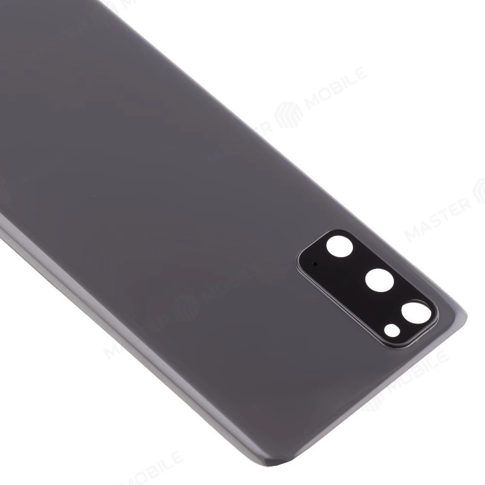 Задняя крышка для Samsung G980 Galaxy S20 (серый) (в сборе со стеклом камеры) (ORIG100)  фото №3