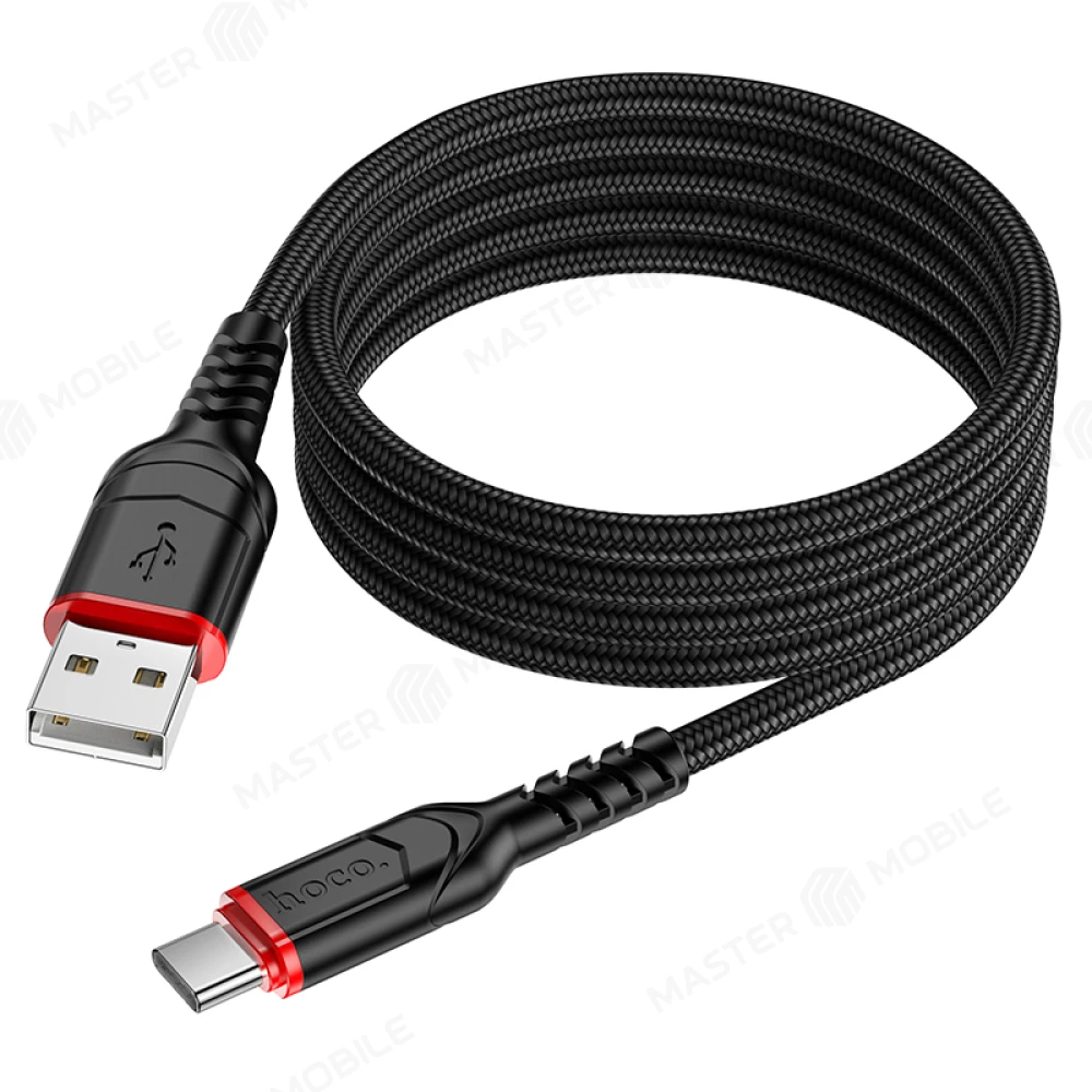Дата-кабель Hoco X59 USB - TypeC 1 м (черный) фото №2