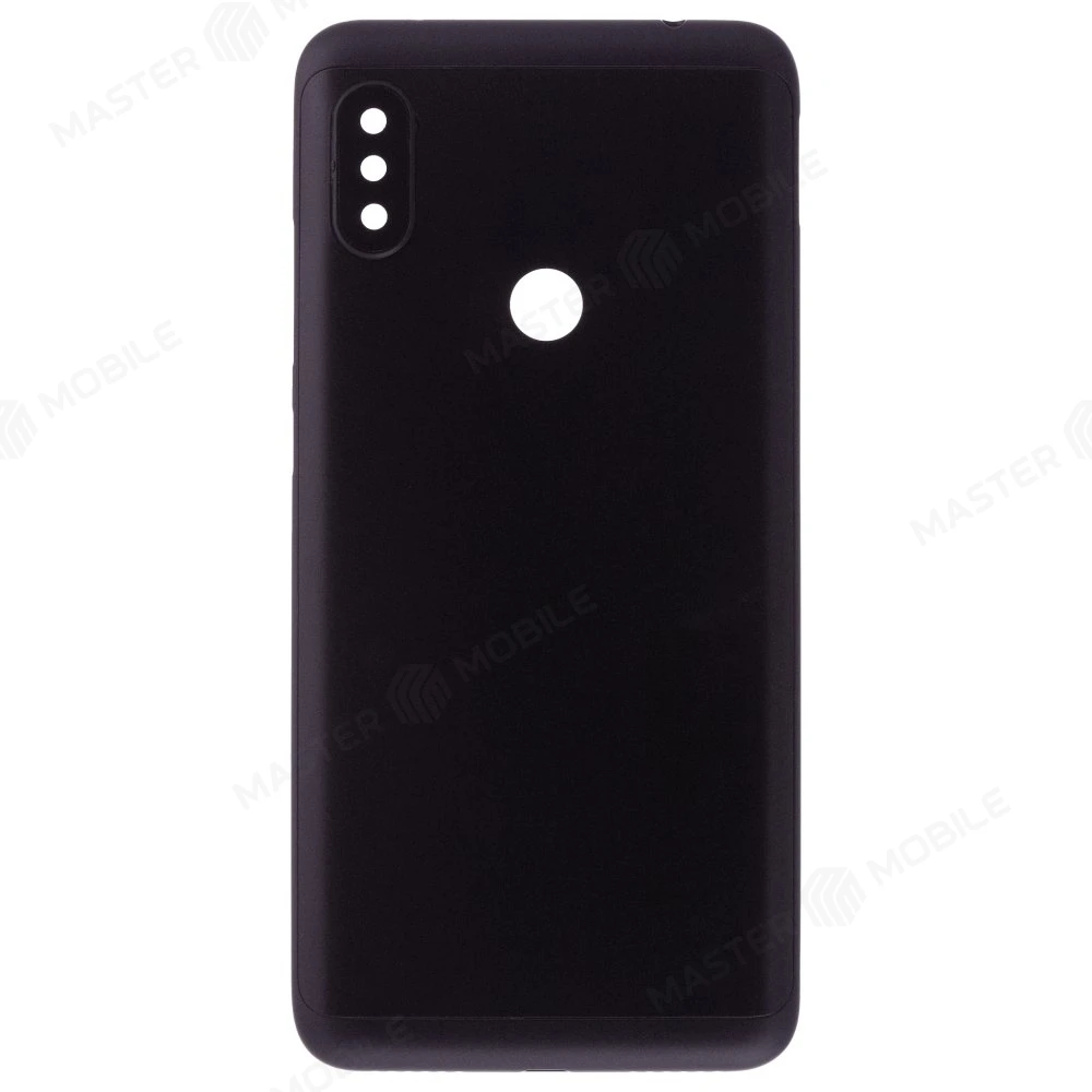 Задняя крышка для Xiaomi Redmi Note 6 Pro (M1806E7TG) (черный) (в сборе со стеклом камеры)