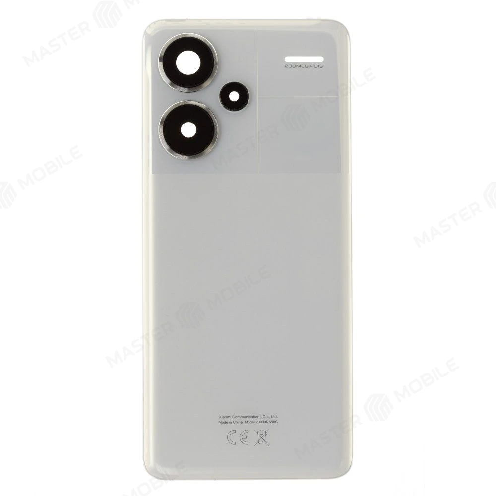 Задняя крышка для Xiaomi Redmi Note 13 Pro+ 5G (23090RA98C) (белый) (в сборе со стеклом камеры) (ORIG100)  фото №1