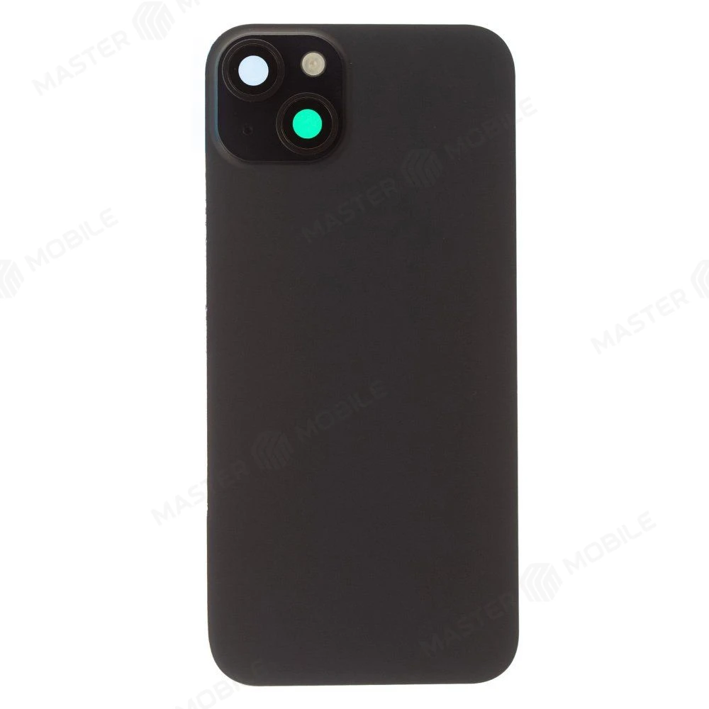 Задняя крышка для Apple iPhone 15 Plus (черный) (в сборе со стеклом камеры и шлейфом) (Premium)  фото №1