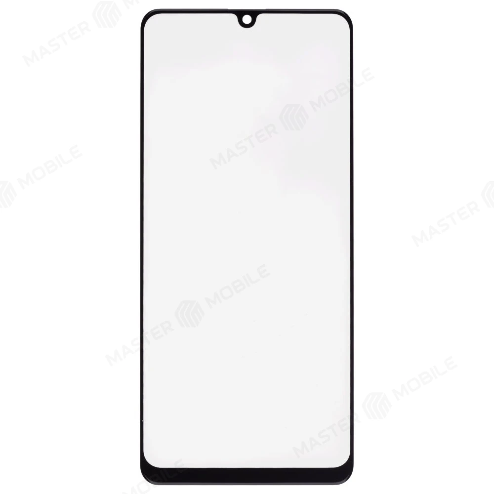 Стекло модуля для Samsung A315 Galaxy A31 + OCA (черный) (Premium)