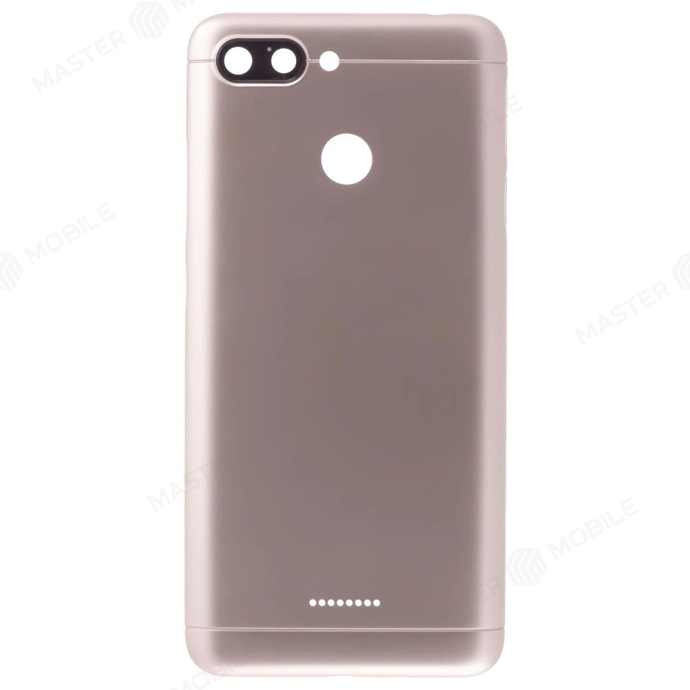 Задняя крышка для Xiaomi Redmi 6 (M1804C3DG) (Global Version / 2 SIM) (золотистый) (в сборе со стеклом камеры)