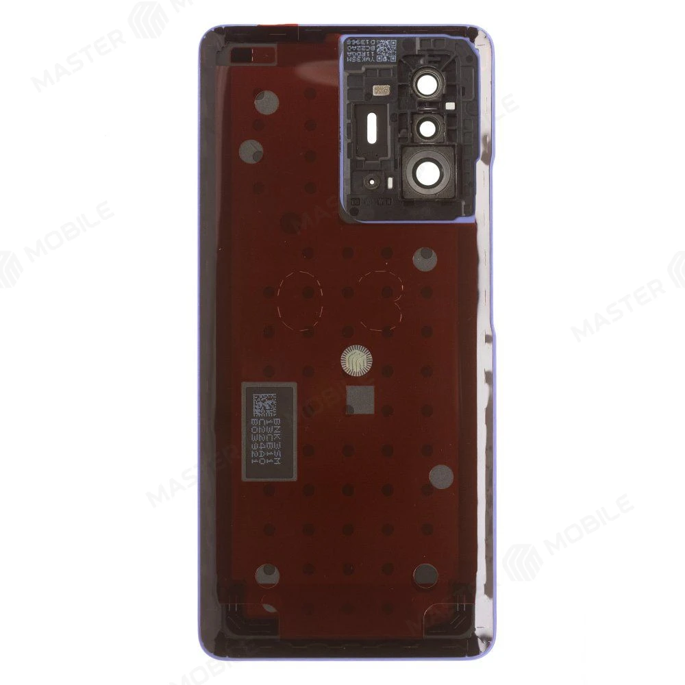 Задняя крышка для Xiaomi 11T Pro (2107113SG) (голубой) (в сборе со стеклом камеры) (ORIG100)  фото №2
