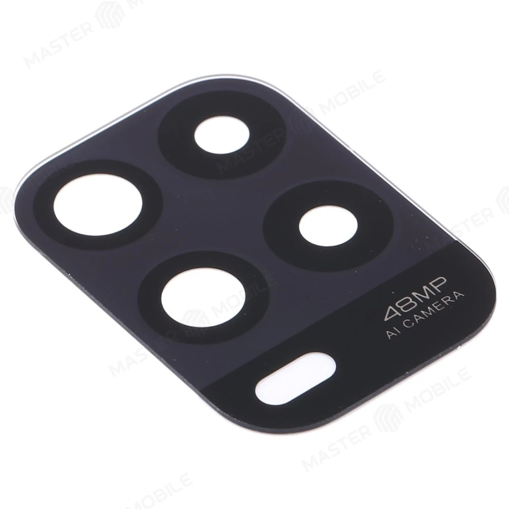Стекло задней камеры для Xiaomi Mi 10 Lite 5G (M2002J9G) (без рамки) (черный) фото №2