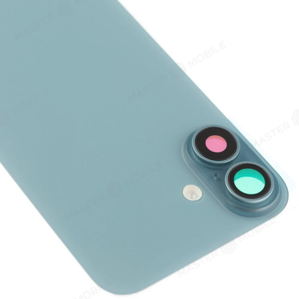 Задняя крышка для Apple iPhone 16 Plus (зеленый) (в сборе со стеклом камеры и шлейфом) (Premium)  фото №3