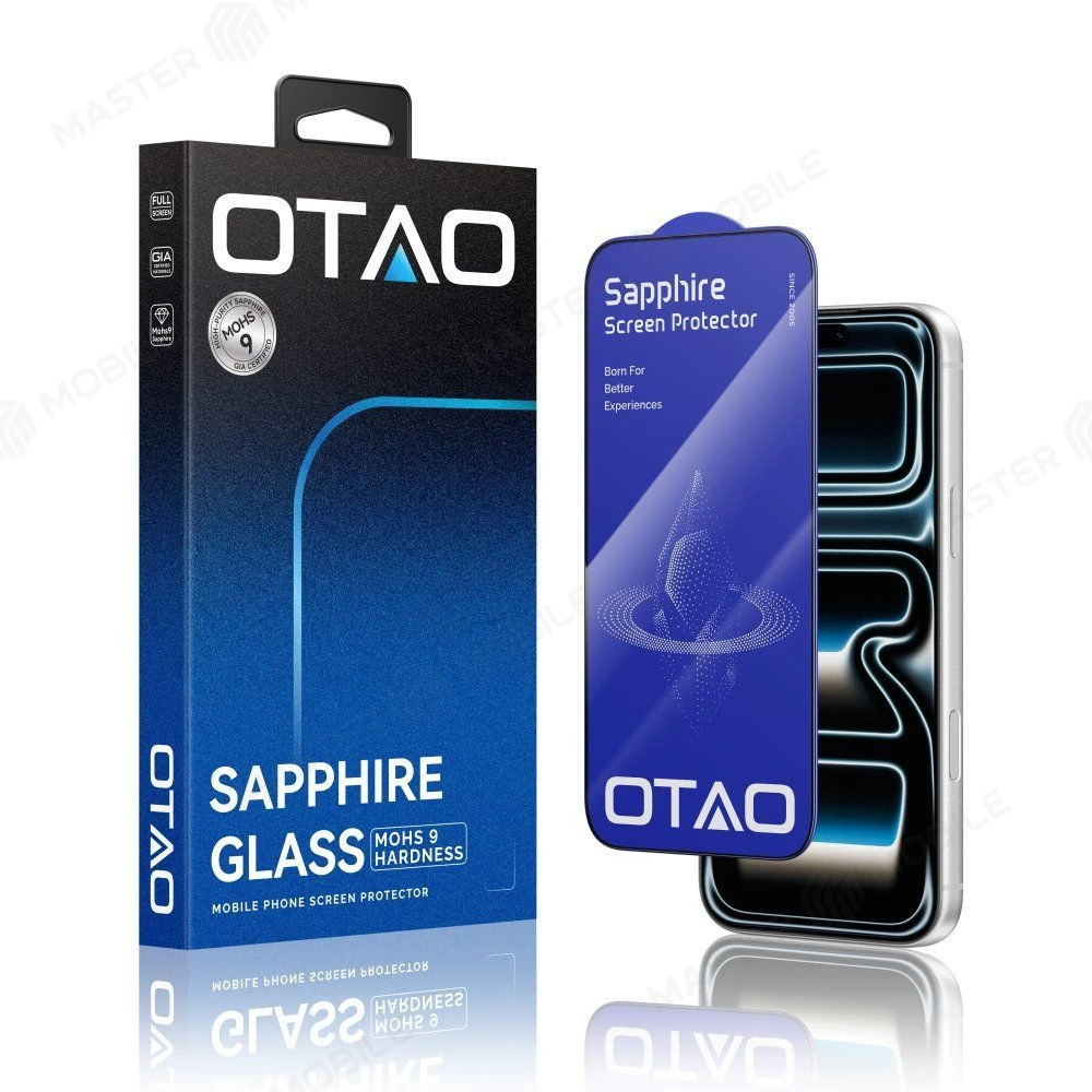 Защитное стекло OTAO Sapphire Glass для Apple iPhone 16 Pro / iPhone 17 (сапфировое) 