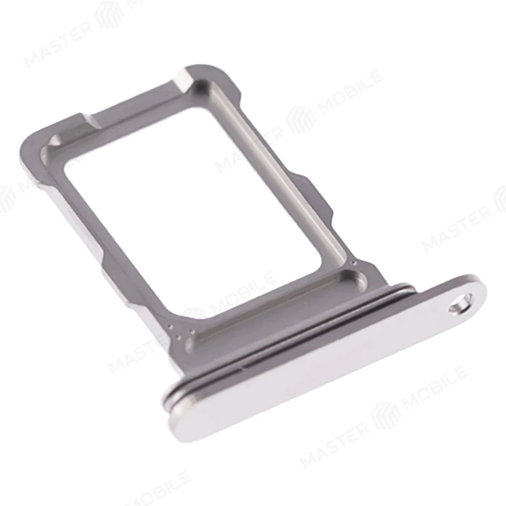 Держатель сим-карты для Apple iPhone 16 Pro / iPhone 16 Pro Max (серебристый)  фото №3